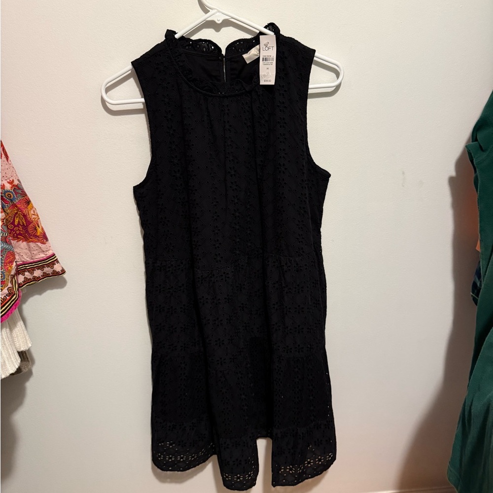 Loft size medium NWT black dress